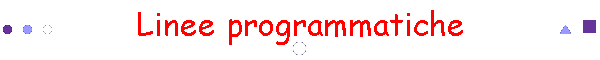 Linee programmatiche