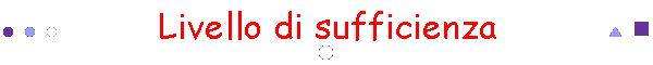 Livello di sufficienza